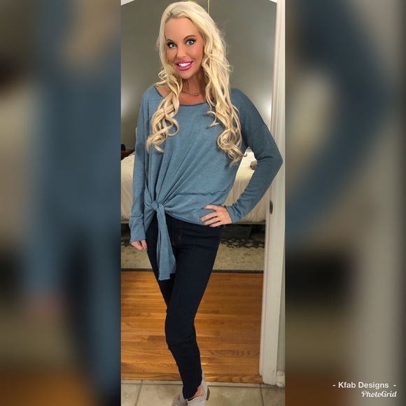 💕LAST 1! SALE! Jersey Knit Side Tie Tunic! - Picture 4 of 7